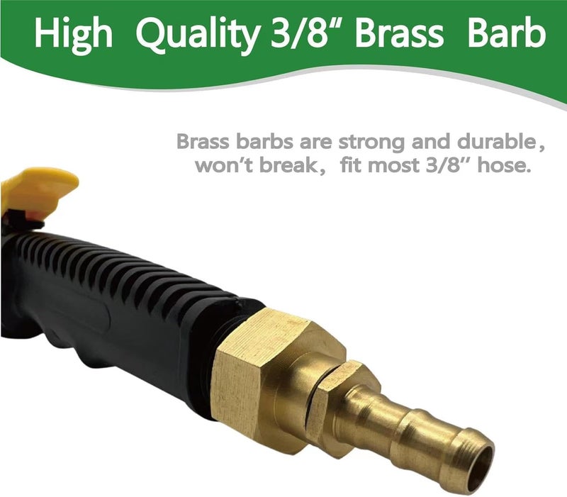 VanPet Sprayer Wand,Adjustable Universal Sprayer with 3/8" Brass Barb, Stainless Steel Replacement Sprayer Wand with Shut off Valve (3/8" Barb Sprayer Wand) - Image 2